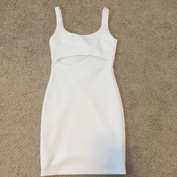 Tiger Mist White Cut Out Dress - Picture 2 of 6